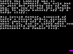 Larry the Lemming's Urge for Extinction abandonware