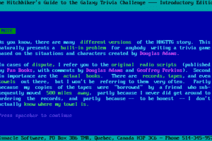 The Hitchhiker's Guide to the Galaxy Trivia Challenge 2